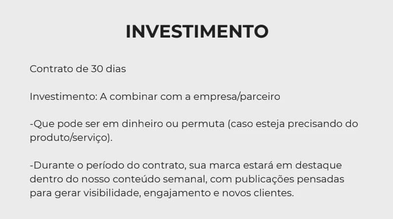 Página 8 do mídia kit de Tacinho & Nana